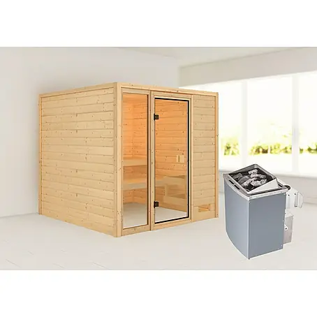Karibu  Massivholzsauna Jutta