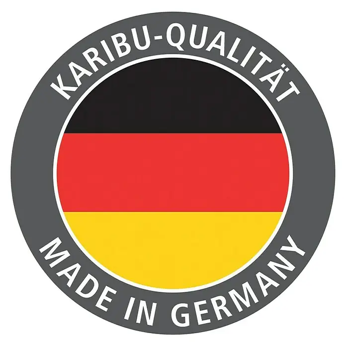 Karibu Saunahaus Taina - Mit 9 kW Saunaofen mit externer Steuerung, 196 x 196 x 226 cm, Natur