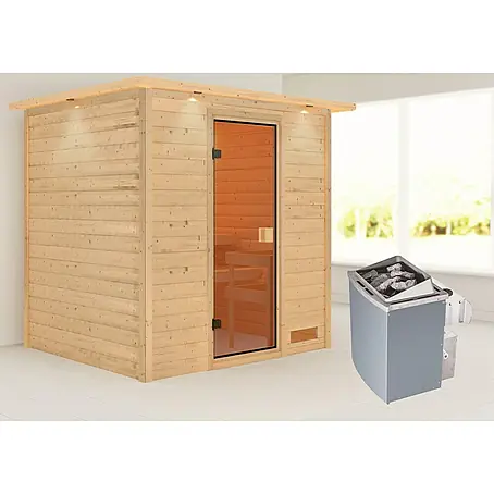 Karibu  Massivholzsauna Adelina