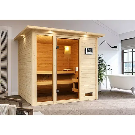 Karibu  Massivholzsauna Jutta