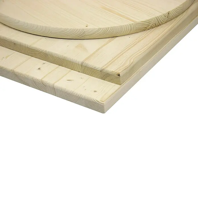 Tischplatte - 120 x 80 x 2,8 cm, Fichte, Rechteckig - Detailaufnahme