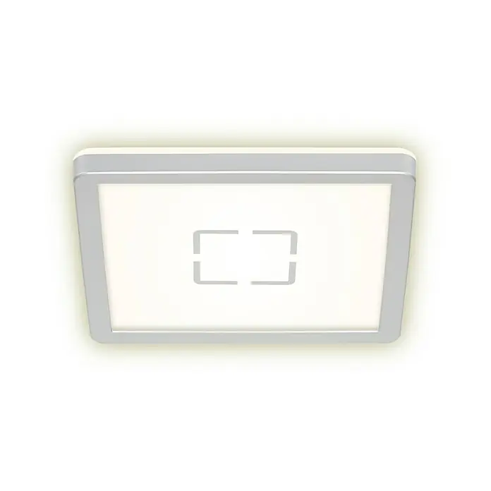 Tween Light LED-Deckenleuchte Montella - 12 W, L x B x H: 19 x 19 x 2,8 cm, Weiß/Silber - Ansicht von unten