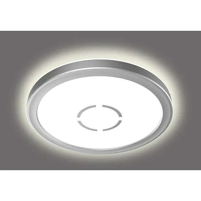 Tween Light LED-Deckenleuchte Montella - 12 W, L x B x H: 19 x 19 x 2,8 cm, Weiß/Silber - Ansicht von unten