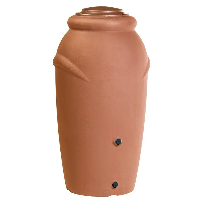 Regentonne Aquacan Baby - 210 l, Terrakotta - Rechte Seitenansicht