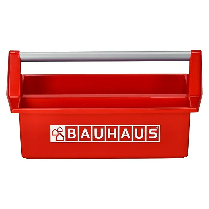 BAUHAUS Werkzeugträger Workboy - 42 x 25 x 12 cm, Ohne Werkzeug, 2 Unterteilungen - Vorderansicht