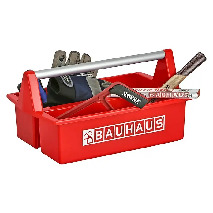 BAUHAUS Werkzeugträger Workboy - 42 x 25 x 12 cm, Ohne Werkzeug, 2 Unterteilungen - Anwendungsbeispiel
