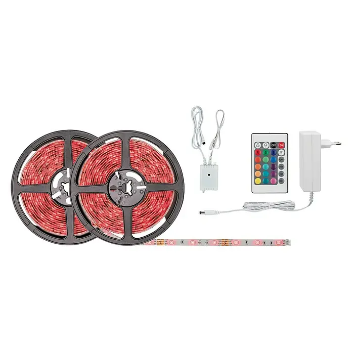 Paulmann Tira LED SimpLED Kit RGB - 10 m, Control de color RGB, RGB, 28 W - Vista superior