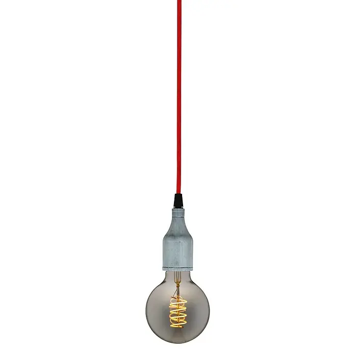 Home Sweet Home Tekstilni kabel na metar - Crvene boje, 3-žilno, 0,75 mm² - Pogled sprijeda