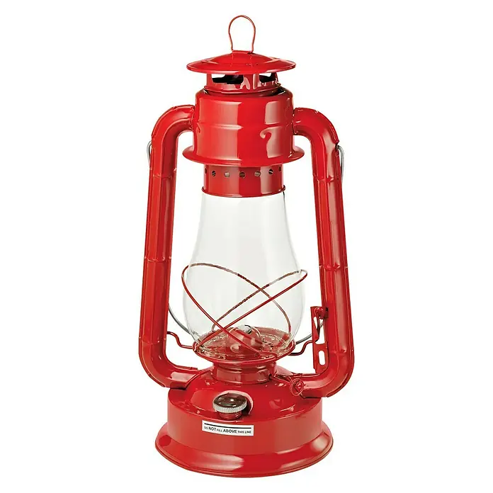 Fire & Deco Olielamp Party XXL Rood - Rood, Hoogte: 38 cm - Vooraanzicht
