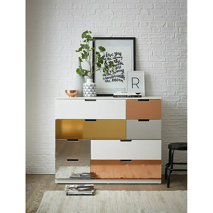 D-c-fix Metalleffektfolie - 150 x 45 cm, Rosé/Gold, Selbstklebend - Stimmungsaufnahme