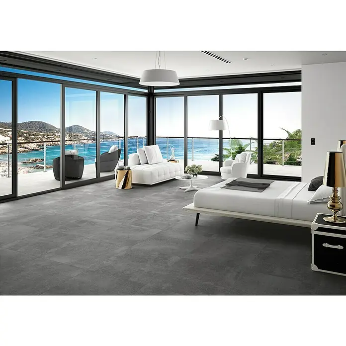 BHS Showroom Pavimento porcelánico Claire - 60 x 60 cm, Cemento, Rectificado - Foto ambiente