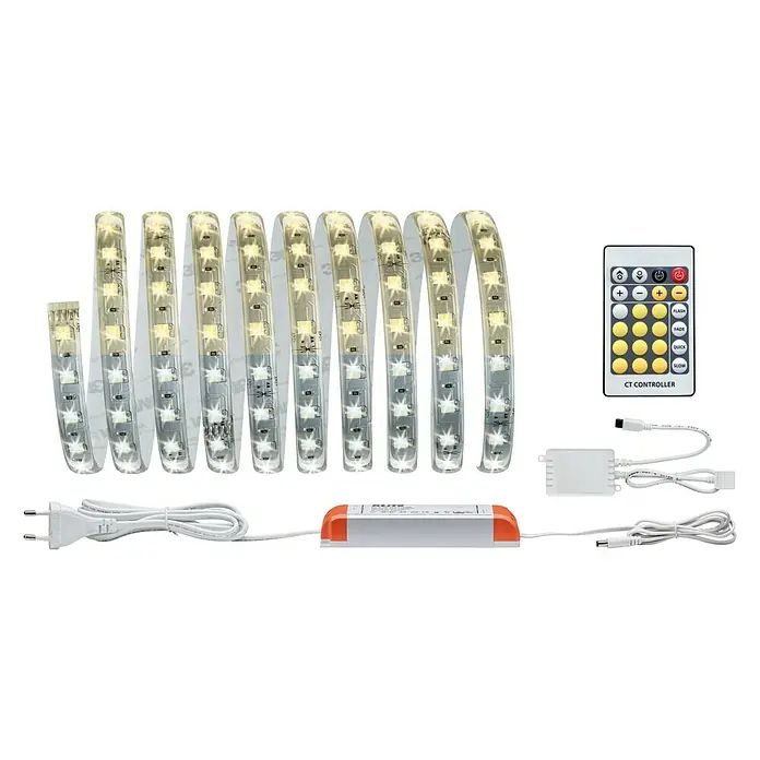 Paulmann MaxLED LED-Band Tunable White Basisset - 3 m, Neutralweiß, 20 W - Vorderansicht
