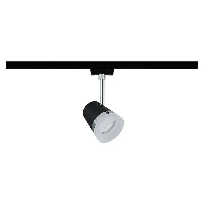 Paulmann URail Deckenstrahler Cone - GU10, Schwarz, Chrom - Diagonale Ansicht