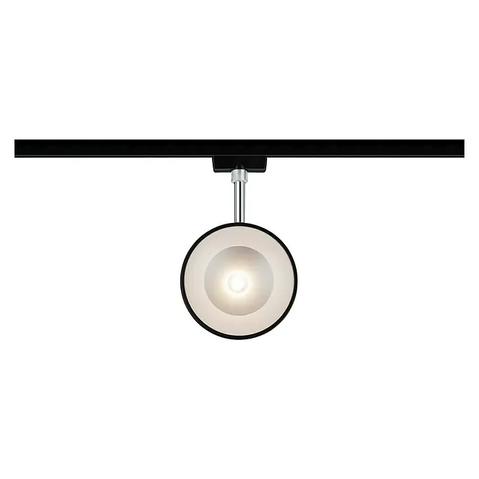 Paulmann URail LED-Spot Arena - Schwarz, Chrom, 14 W - Vorderansicht