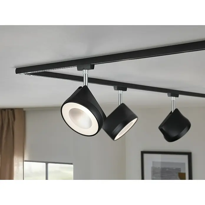 Paulmann URail LED-Spot Arena - Schwarz, Chrom, 14 W - Stimmungsaufnahme