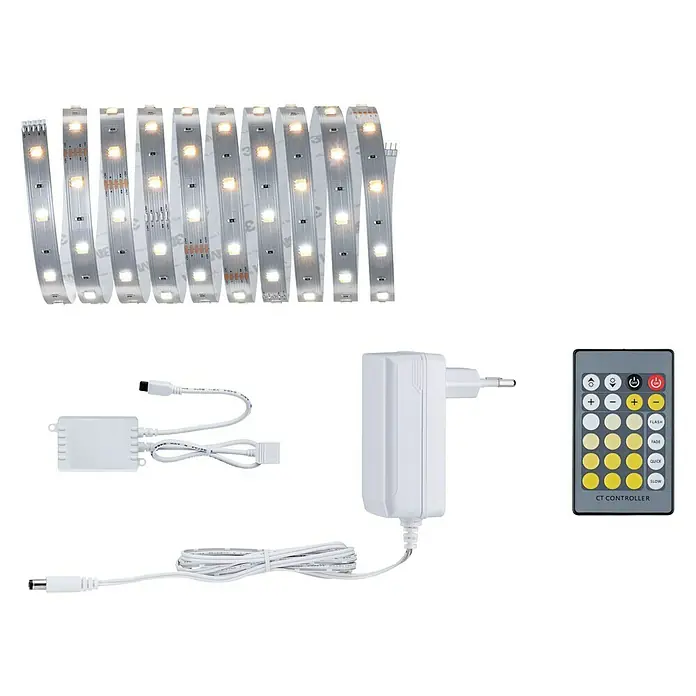 Paulmann MaxLED LED-Band 250 Basisset Tunable White - Länge: 3 m, 11 W - Diagonale Ansicht
