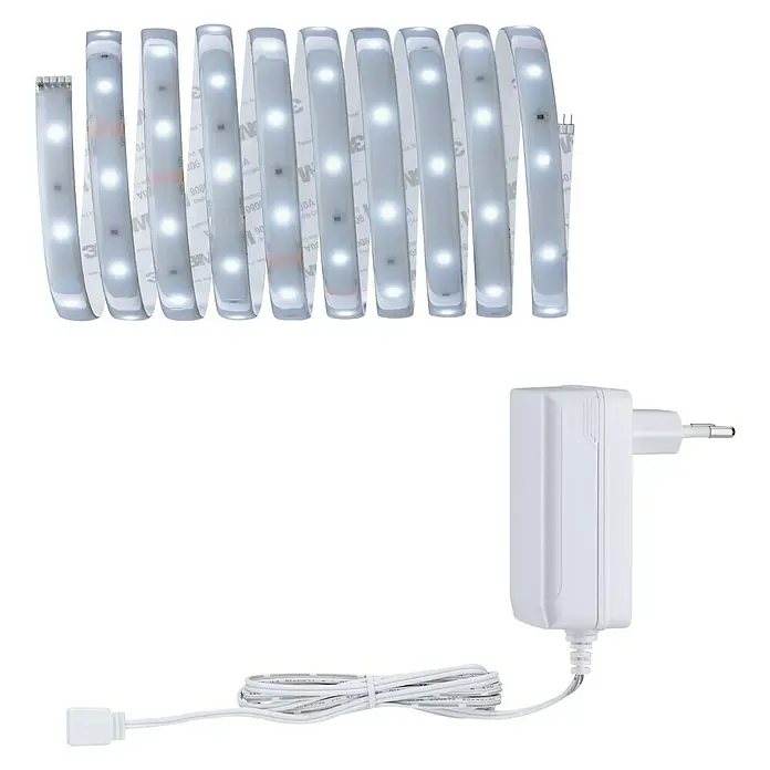 Paulmann MaxLED LED-Band 250 Basisset Protecting Cover - Länge: 3 m, Tageslichtweiß, 12 W, IP44 - Diagonale Ansicht