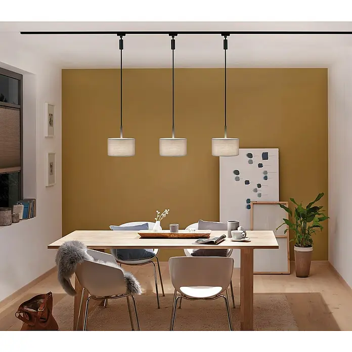 Paulmann URail Pendelleuchte DecoSystems - 20 W, Schwarz, Höhe: 135 cm - Stimmungsaufnahme
