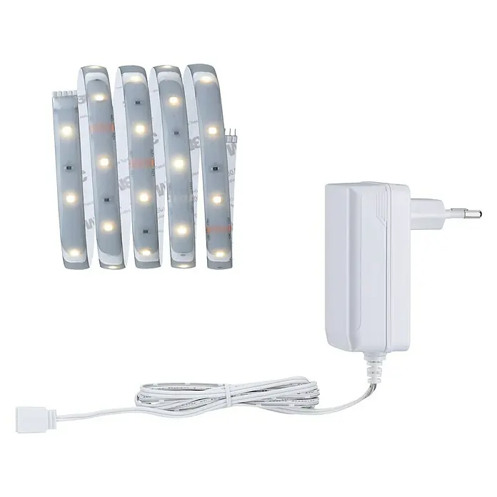 Paulmann MaxLED LED-Band 250 Basisset Protecting Cover - Länge: 1,5 m, Warmweiß, 6 W, IP44 - Diagonale Ansicht