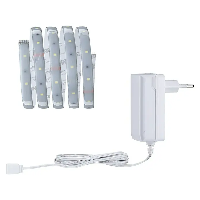 Paulmann MaxLED LED-Band 250 Basisset Protecting Cover - Länge: 1,5 m, Tageslichtweiß, 6 W, IP44 - Diagonale Ansicht