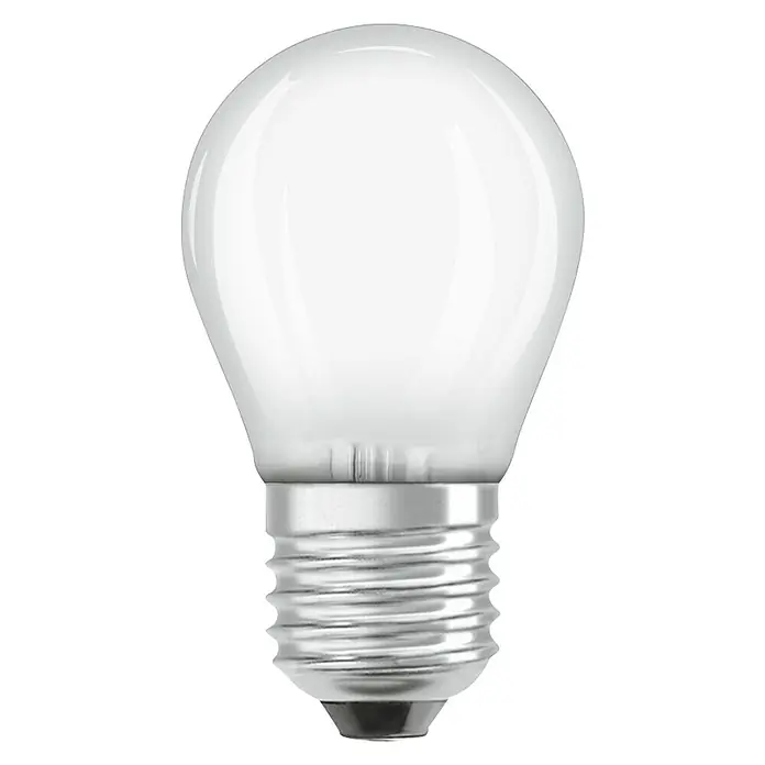 Osram Retrofit LED-Leuchtmittel Classic P - E27, 4,5 W, P45, 470 lm, Matt - Vorderansicht
