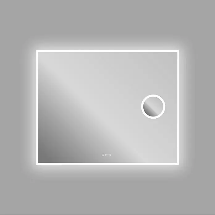 Espejo con luz LED Shira - 100 x 80 cm, Espejo de aumento, Cambio de color - Foto ambiente