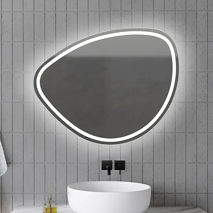 Espejo con luz LED Stone - An x Al: 80 x 60 cm - Foto ambiente