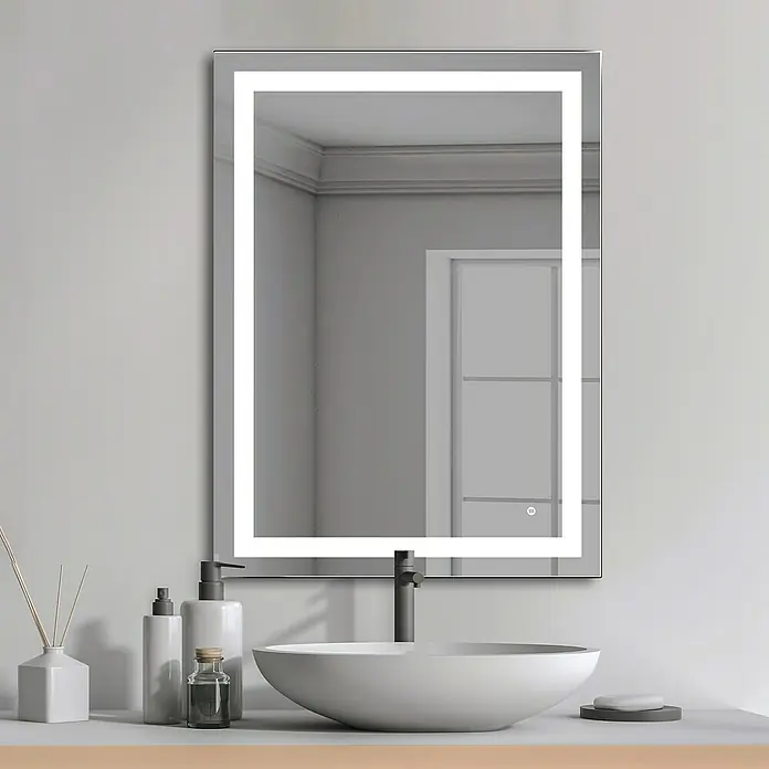 Espejo con luz LED Aitana - 60 x 80 cm, Sensor antivaho - Foto ambiente