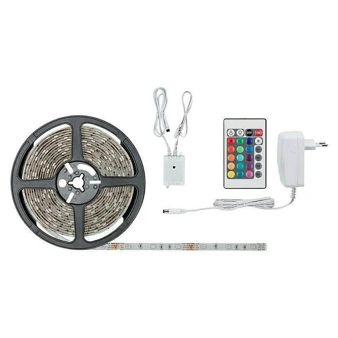 Paulmann LED traka SimpLED Osnovni set - 5 m, Boja svjetla: RGB, 20 W - Pogled sprijeda