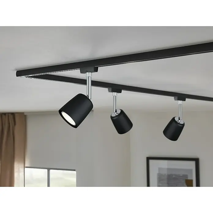 Paulmann URail LED-Spot Cover - 10 W, Schwarz, Chrom, GU10 - Stimmungsaufnahme