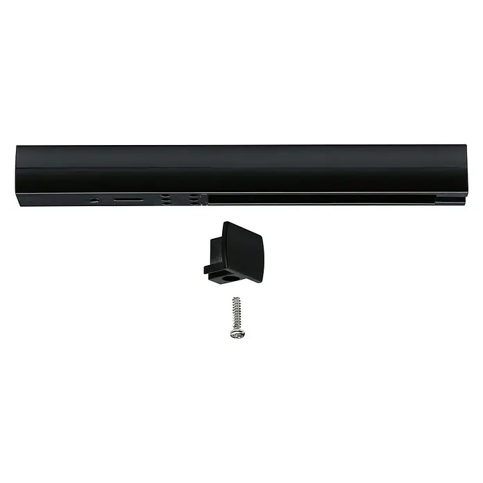 Paulmann URail End-Einspeisung - Schwarz, Kunststoff, L x B x H: 16,1 x 1,8 x 1,8 cm - Detailaufnahme