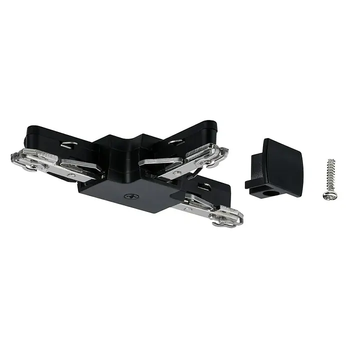 Paulmann URail T-Verbinder - Schwarz, L x B x H: 104 x 62 x 18 mm - Ansicht von unten