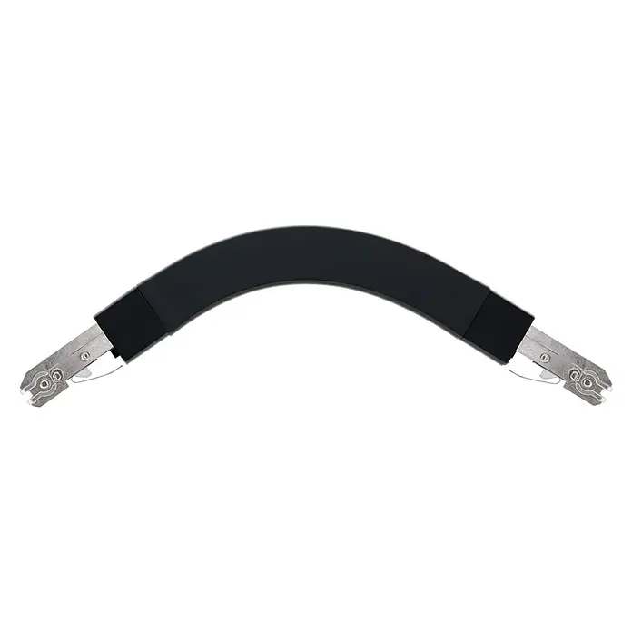 Paulmann URail Flex-Verbinder - Schwarz, Länge: 227 mm - Vorderansicht