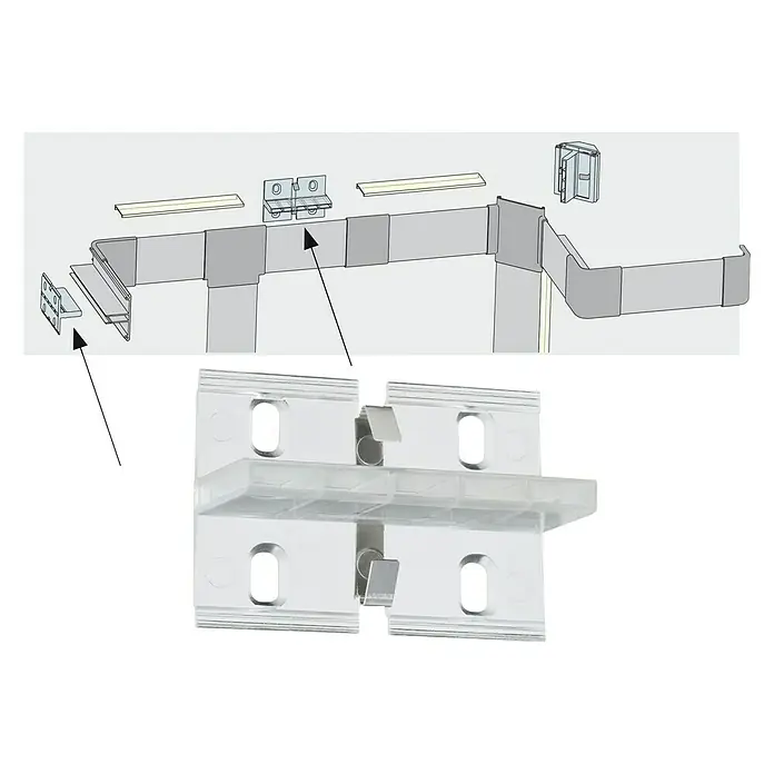 Paulmann Profil Duo - Länge: 200 cm, Aluminium - Detailaufnahme