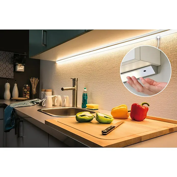 Paulmann MaxLED Sensor-Schalter - L x B x H: 56,5 x 12,5 x 7 mm, 144 W - Stimmungsaufnahme