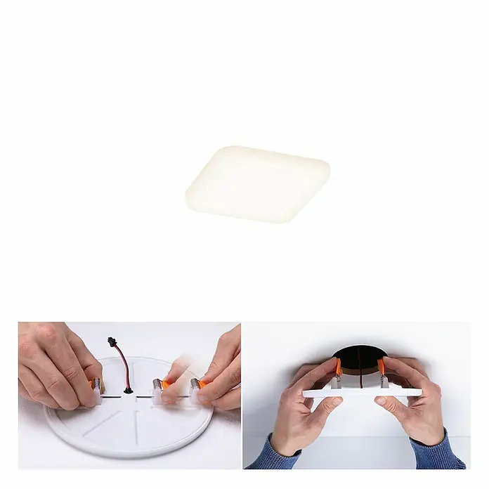 Paulmann LED-Panel Veluna VariFit - 4,5 W, L x B x H: 7,5 x 7,5 x 3,1 cm, Satin, Warmweiß, 3.000 K - Anwendungsbeispiel