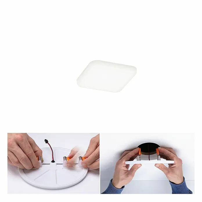 Paulmann LED-Panel Veluna VariFit - 4,5 W, L x B x H: 7,5 x 7,5 x 3,1 cm, Satin, Neutralweiß, 4.000 K - Anwendungsbeispiel