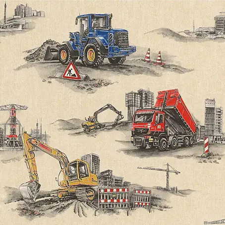 Rasch Kids & Teens III Papiertapete Baustelle
