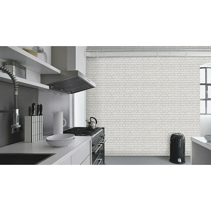 Rasch Kids & Teens III Papiertapete Stein - Hellgrau, Steinoptik, 10,05 x 0,53 m - Stimmungsaufnahme