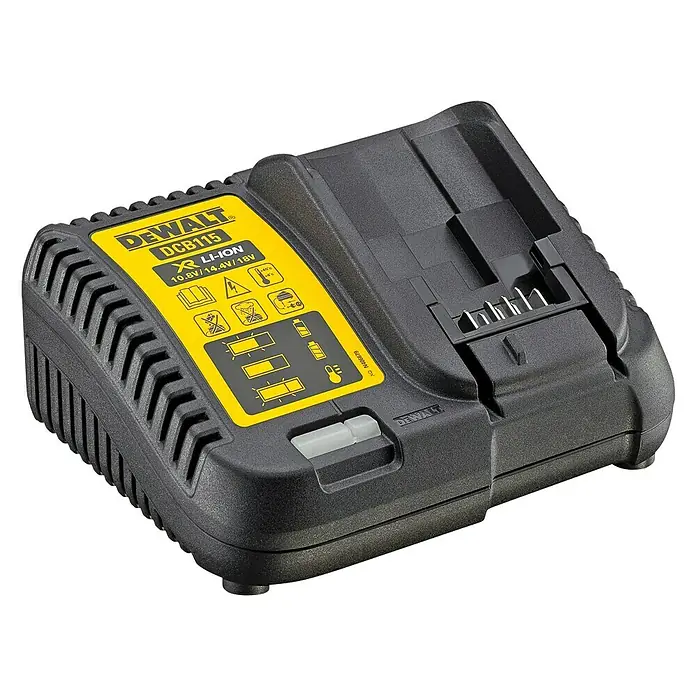 Dewalt XR Akku & Ladegerät DCB115M2 - 18 V, 2 Akkus, 4 Ah, Li-Ionen - Rechte Seitenansicht