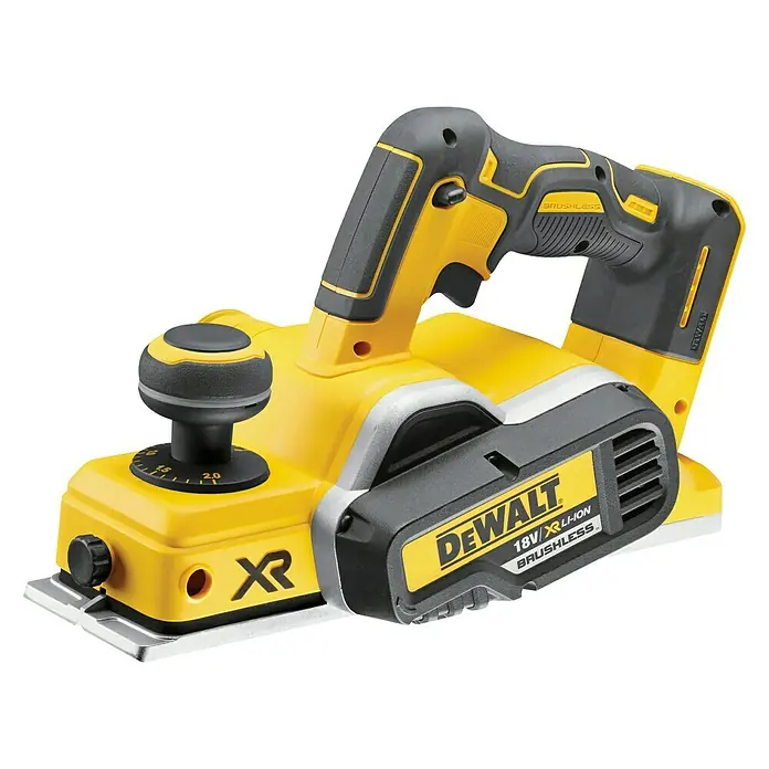 Dewalt XR Akku-Handhobel DCP580NT - 18 V, Ohne Akku, Hobelbreite: 82 mm - Linke Seitenansicht