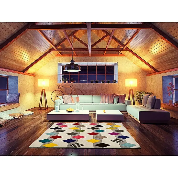 Alfombra Boutique - Multicolor, 170 x 120 cm, 100 % polipropileno - Foto ambiente