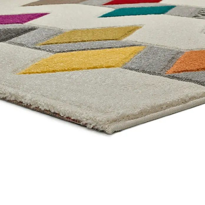 Alfombra Boutique - Multicolor, 170 x 120 cm, 100 % polipropileno - Primer plano