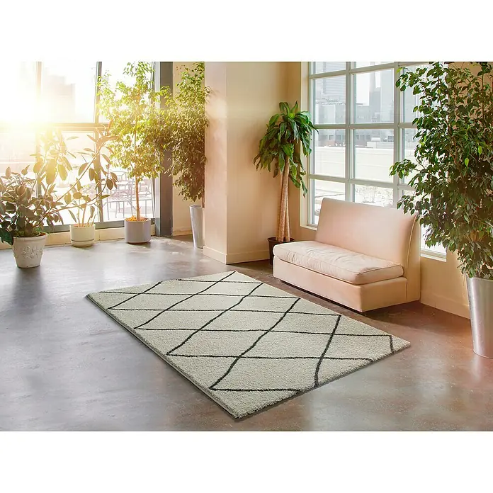 Alfombra Atlas - Blanco, 150 x 80 cm, 100 % polipropileno - Foto ambiente