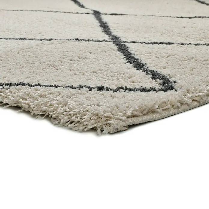 Alfombra Atlas - Blanco, 190 x 133 cm, 100 % polipropileno - Primer plano