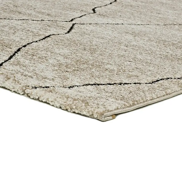 Alfombra Hydra - Beige, 230 x 160 cm, 100 % polipropileno - Primer plano