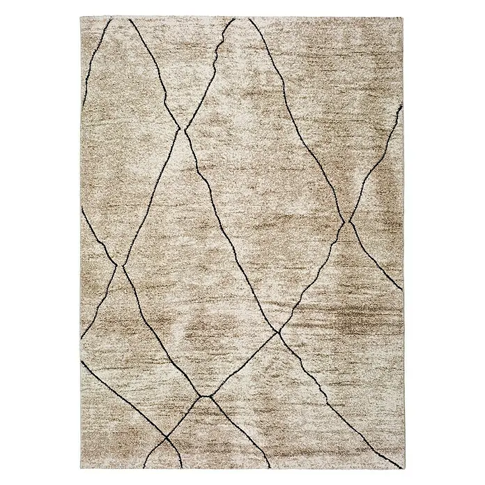 Alfombra Hydra - Beige, 230 x 160 cm, 100 % polipropileno - Vista descendente