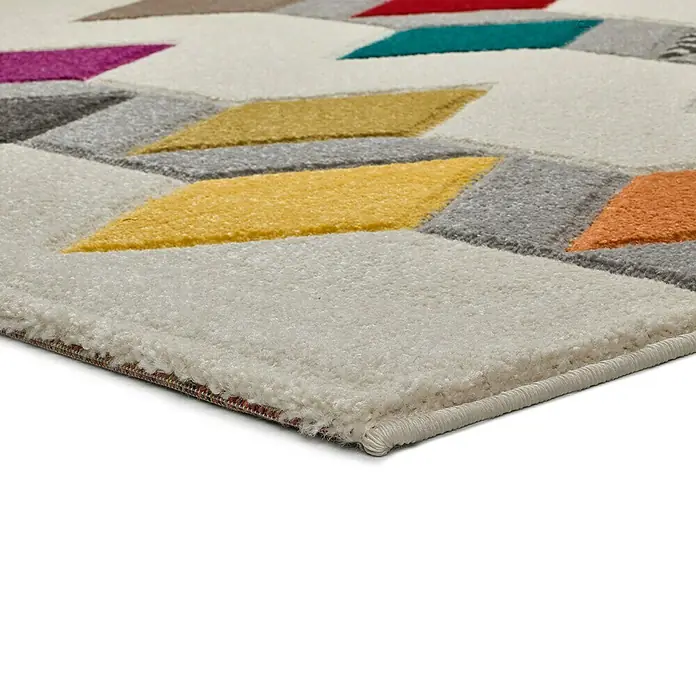 Alfombra Boutique - Multicolor, 150 x 80 cm, 100 % polipropileno - Primer plano