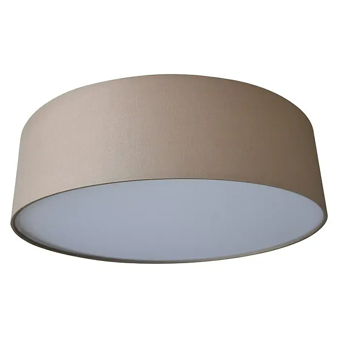 Tween Light Deckenleuchte rund Tessile - 60 W, Ø x H: 40 x 11 cm, Taupe, E27 - Ansicht von unten