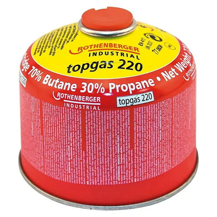 Rothenberger Industrial Schraubkartusche Topgas 220 - Weißblech - Vorderansicht